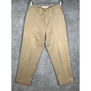 Timberland Stratham Twill Chino Pants Mens Size 34x32 Tan Straight Leg Cotton‎